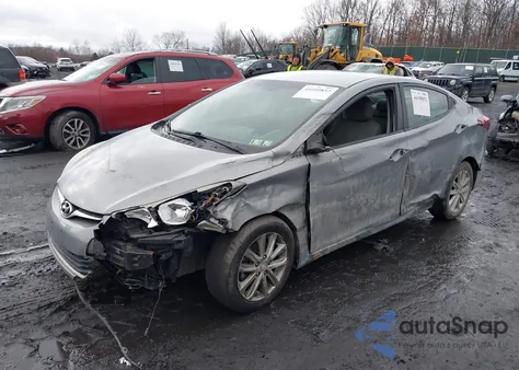 2015 Hyundai Elantra Limited/Se from USA, damaged, VIN KMHDH4AE2F4382329